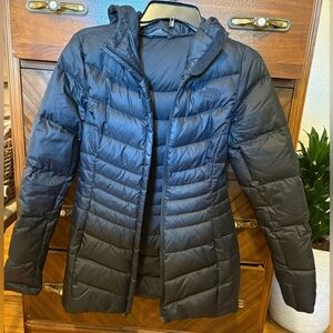The north face mid length goose down jacket